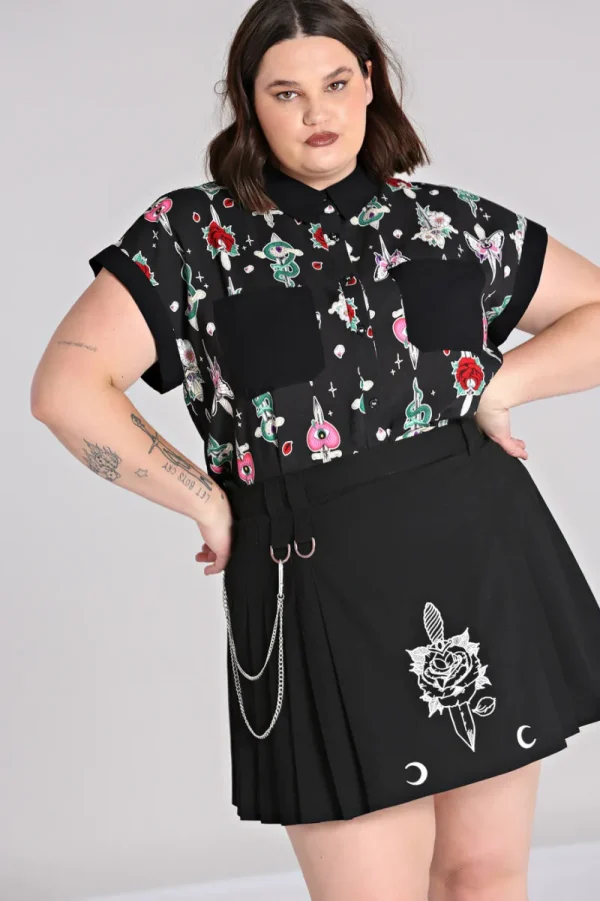 Hell Bunny Skirts>Roesia Skirt Black