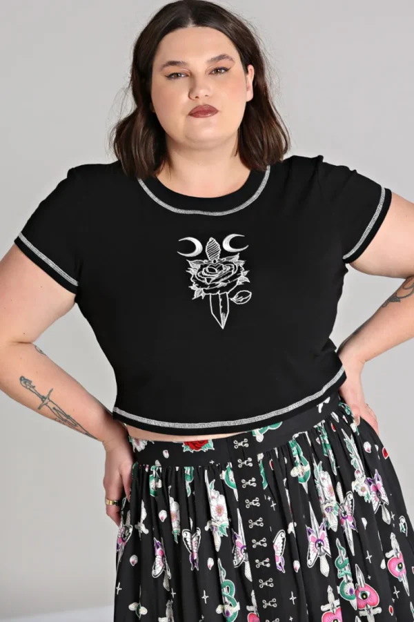 Hell Bunny Tops | Tops>Roesia Top Black