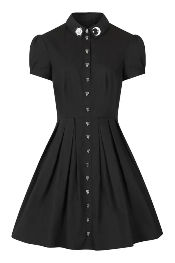 Hell Bunny Dresses | Knee Dresses>Samara Dress Black