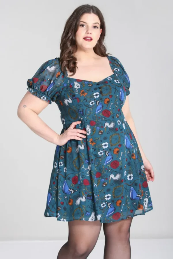 Hell Bunny Dresses | Dresses>Sianna Mini Dress Teal