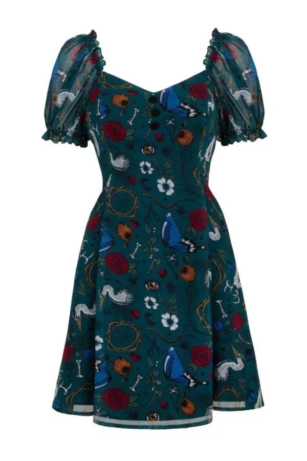 Hell Bunny Dresses | Dresses>Sianna Mini Dress Teal
