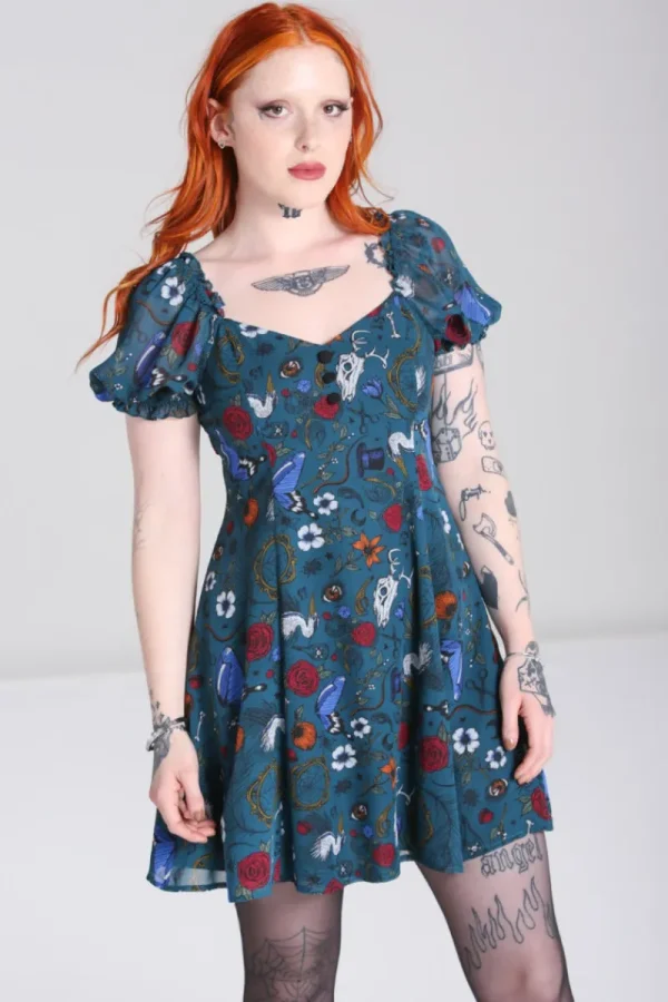 Hell Bunny Dresses | Dresses>Sianna Mini Dress Teal