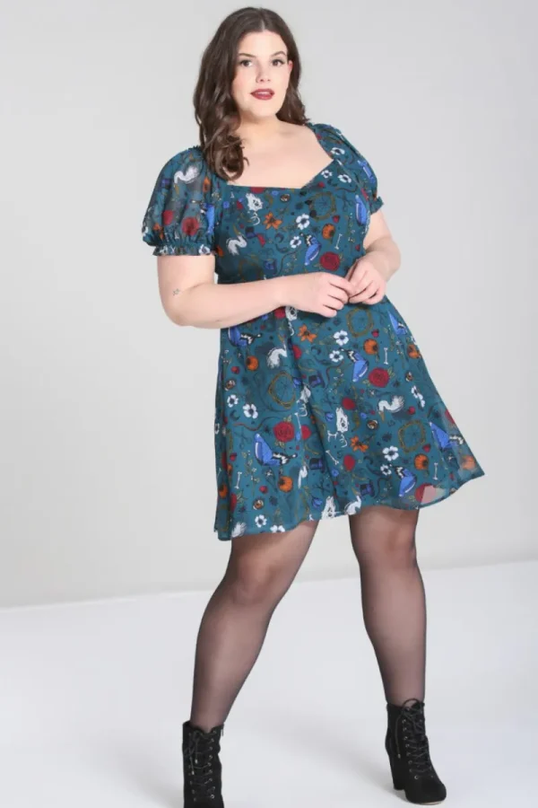 Hell Bunny Dresses | Dresses>Sianna Mini Dress Teal
