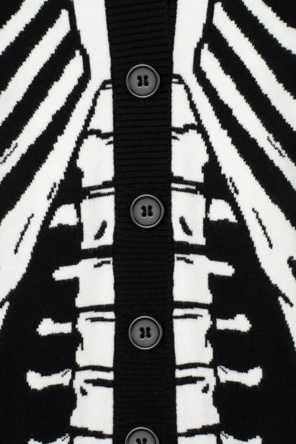 Hell Bunny Tops | Knitwear>Skeleton Cardigan
