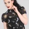 Hell Bunny Tops | Blouses>Solaris Blouse Black