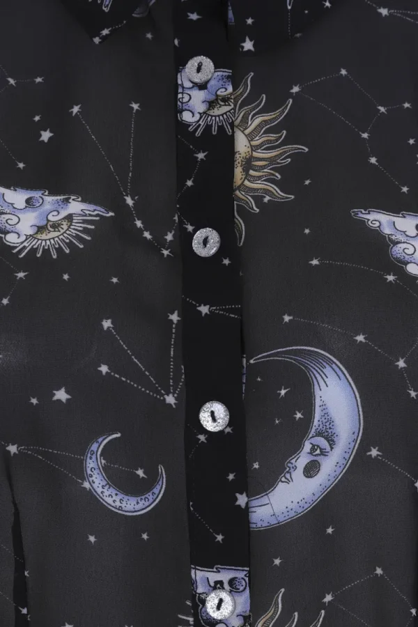 Hell Bunny Tops | Blouses>Solaris Blouse Black