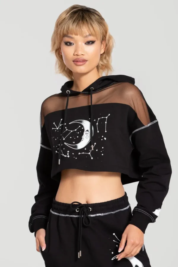 Hell Bunny Tops | Knitwear>Solaris Hoodie Black
