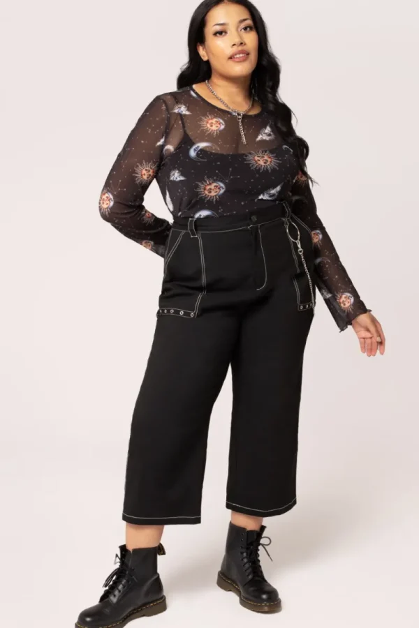Hell Bunny Tops | Tops>Solaris Mesh Top Black