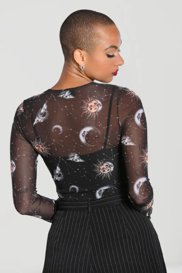 Hell Bunny Tops | Tops>Solaris Mesh Top Black
