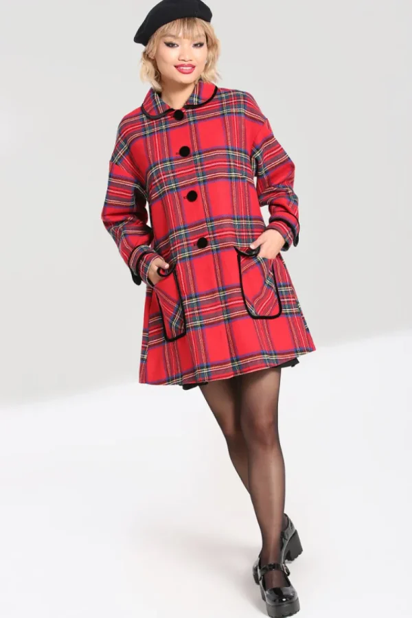 Hell Bunny Coats & Jackets>Stanley Coat Red
