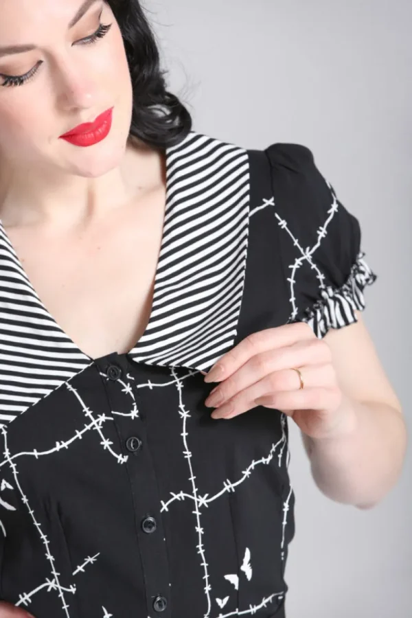 Hell Bunny Tops | Blouses>Stitches Blouse