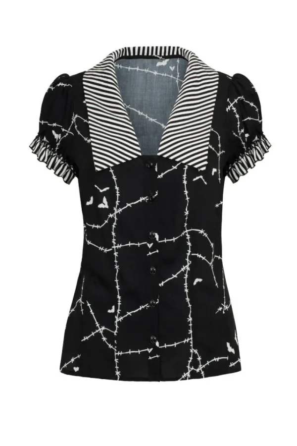 Hell Bunny Tops | Blouses>Stitches Blouse