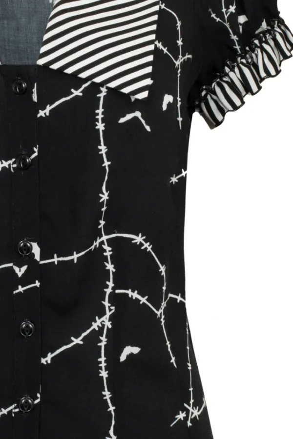Hell Bunny Tops | Blouses>Stitches Blouse