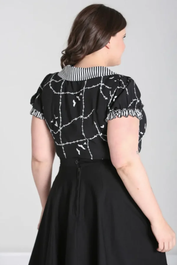 Hell Bunny Tops | Blouses>Stitches Blouse
