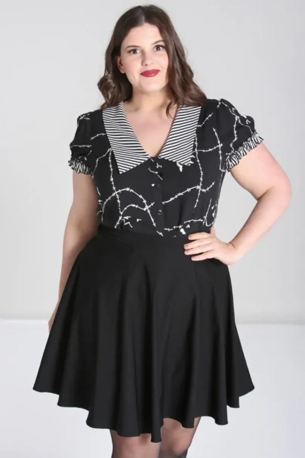 Hell Bunny Tops | Blouses>Stitches Blouse