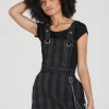 Hell Bunny Dresses | Dresses>Storm Pinafore Dress Grey