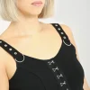 Hell Bunny Tops | Loungewear>Tabitha Crop Top Black