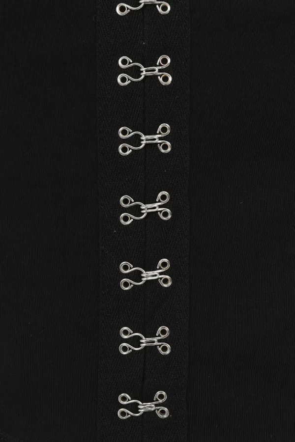 Hell Bunny Tops | Loungewear>Tabitha Crop Top Black