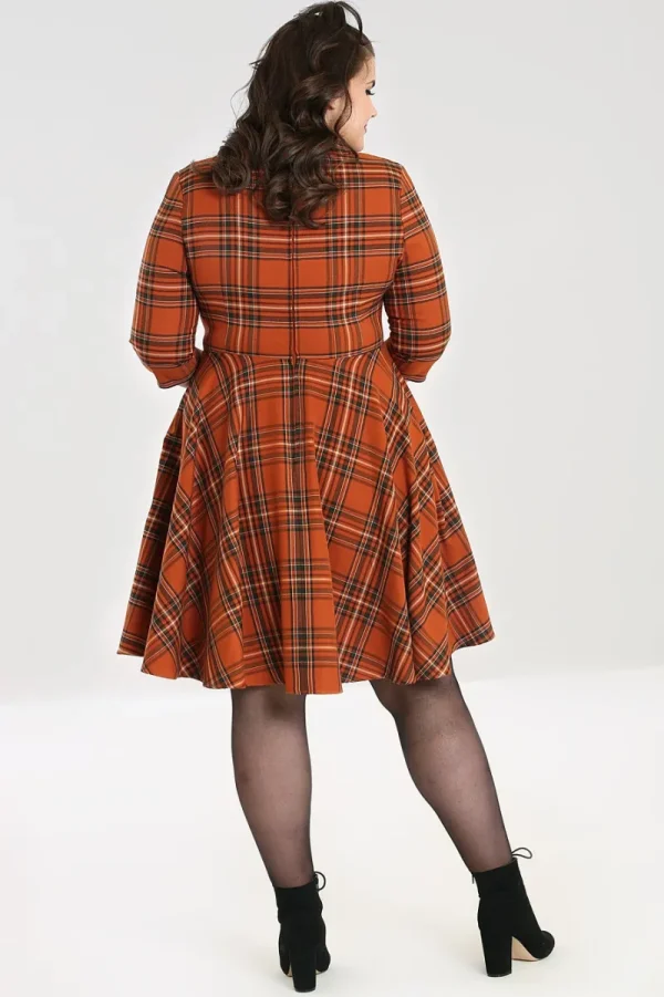 Hell Bunny Dresses | Dresses>Tawny Mid Dress Brown