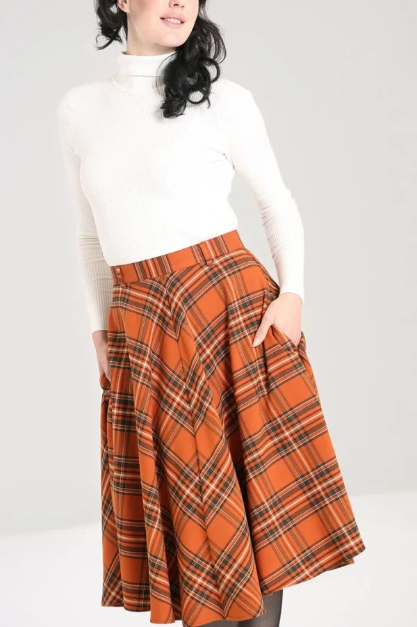 Hell Bunny Skirts | Skirts>Tawny Skirt Brown