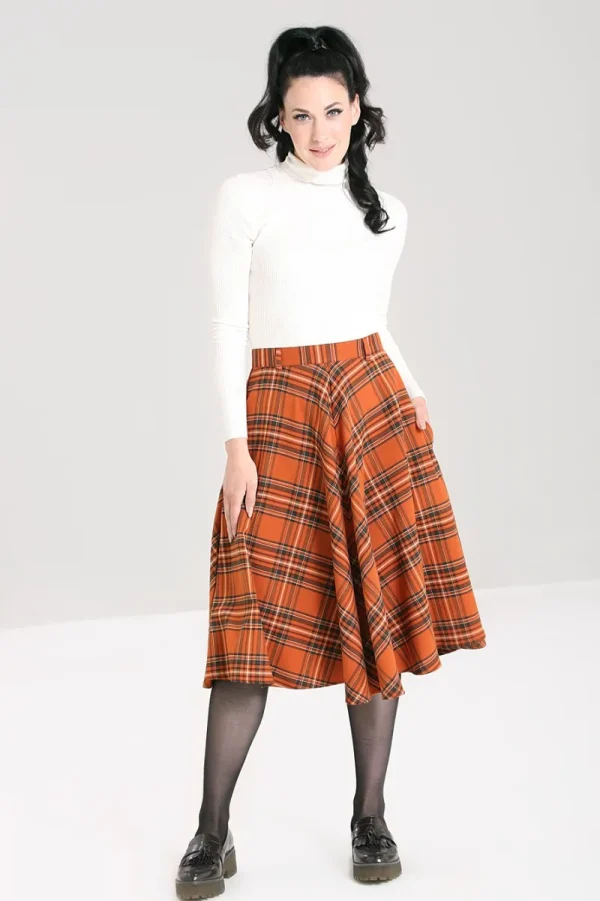 Hell Bunny Skirts | Skirts>Tawny Skirt Brown