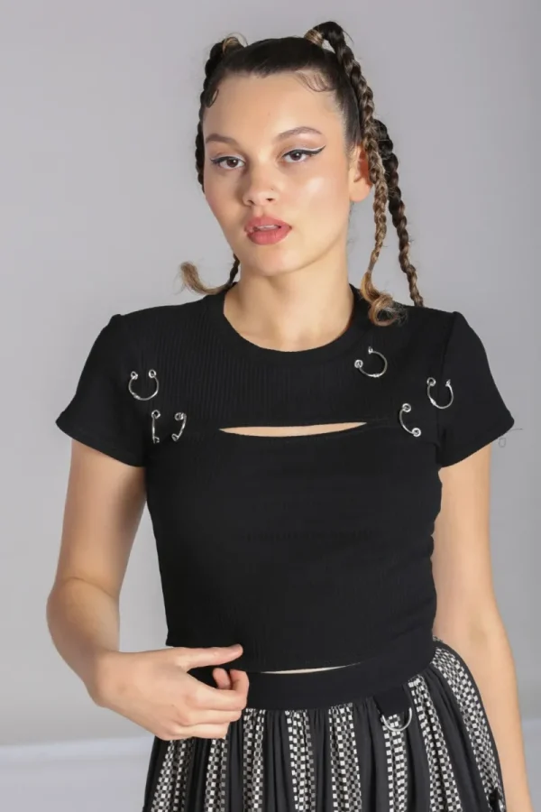 Hell Bunny Tops | Tops>Taylor Top Black