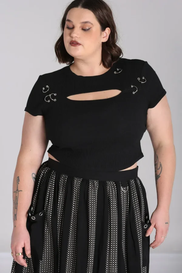 Hell Bunny Tops | Tops>Taylor Top Black