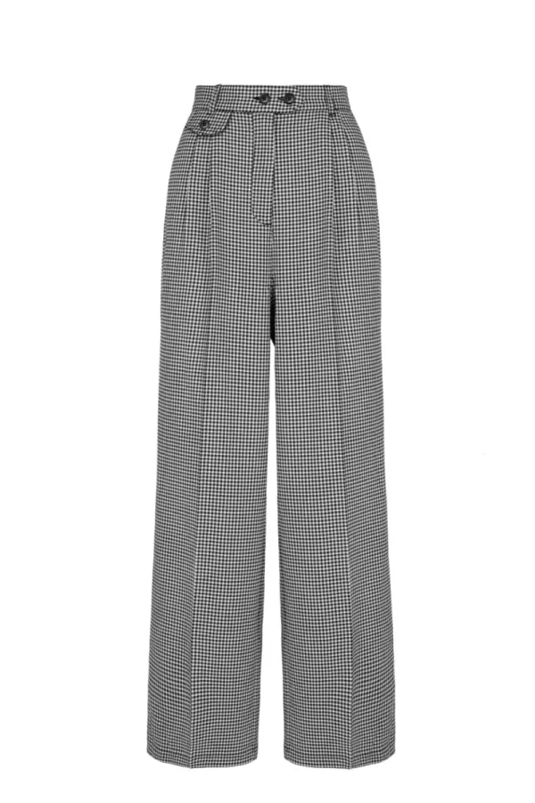 Hell Bunny Trousers & Shorts | Trousers & Shorts>Teddy Trousers Black/White
