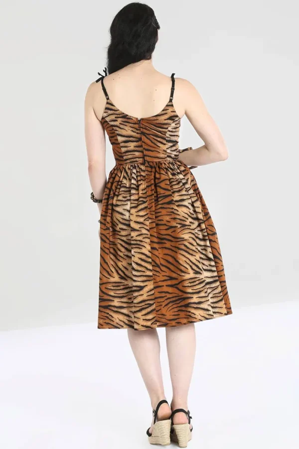 Hell Bunny Dresses>Tora 50's Dress Brown