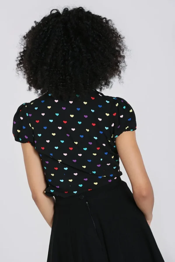 Hell Bunny Tops | Blouses>True Love Blouse Black