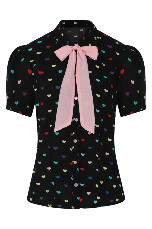 Hell Bunny Tops | Blouses>True Love Blouse Black