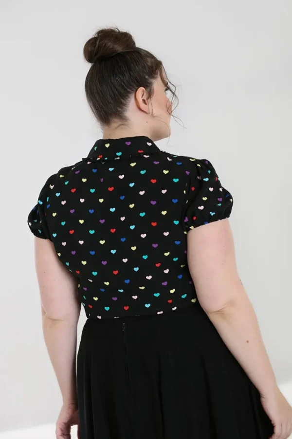 Hell Bunny Tops | Blouses>True Love Blouse Black