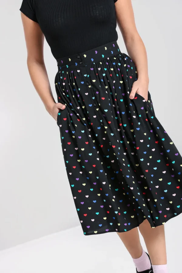 Hell Bunny Skirts | Skirts>True Love Skirt Black