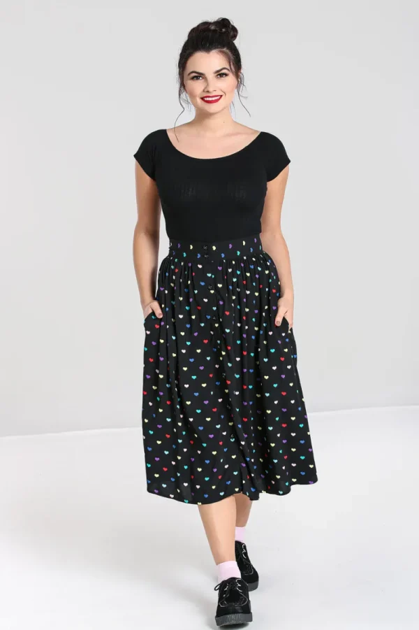 Hell Bunny Skirts | Skirts>True Love Skirt Black