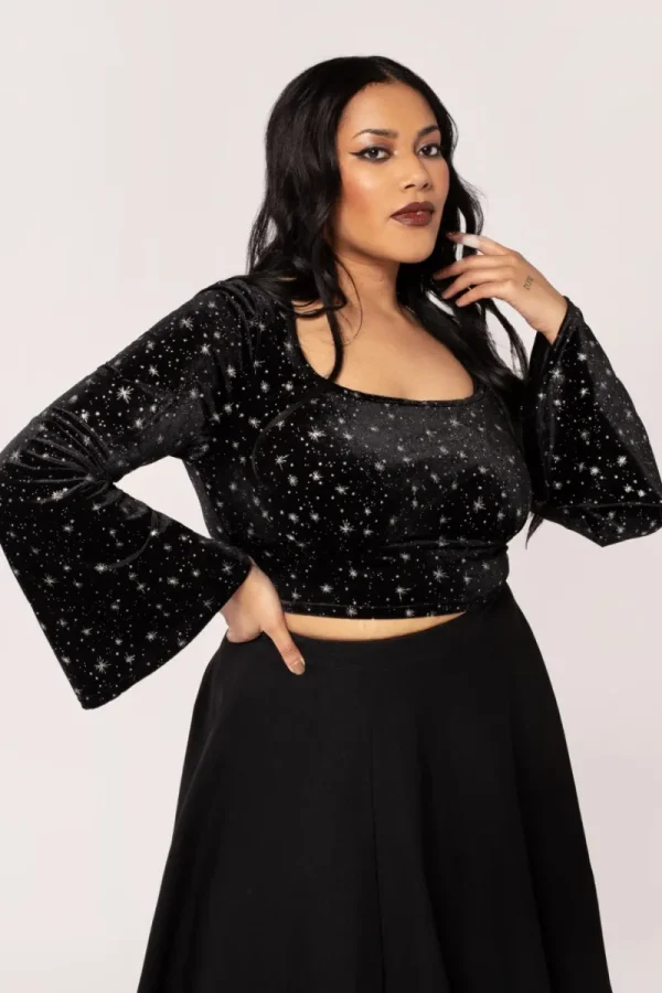 Hell Bunny Tops | Tops>Vela Top Black