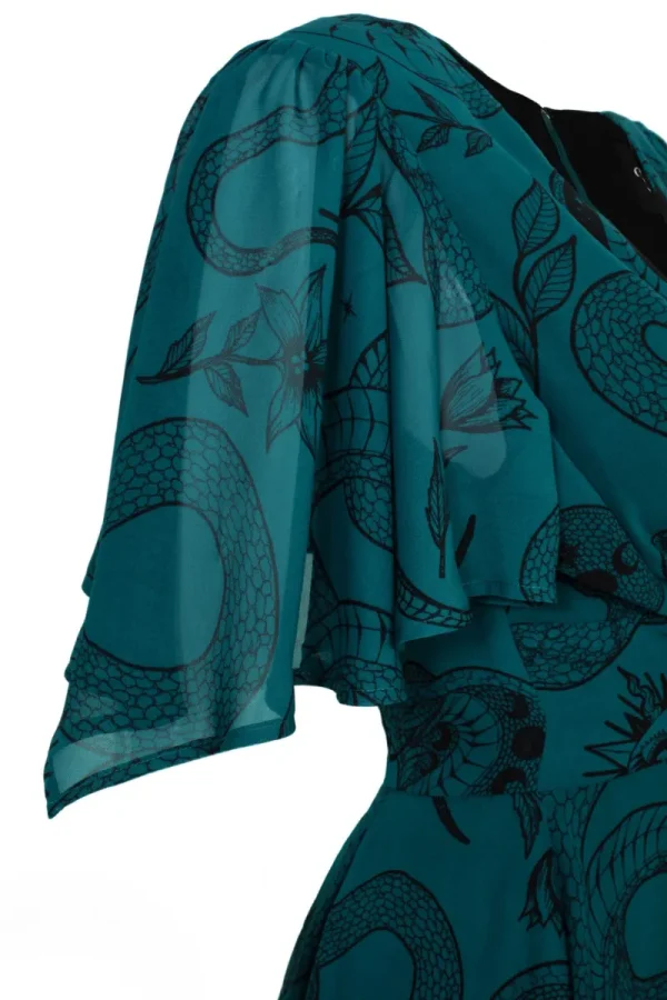 Hell Bunny Dresses | Midi Dresses>Venom Midi Dress DarkGreen