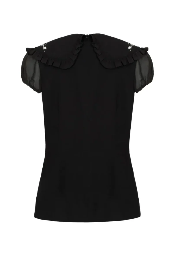 Hell Bunny Tops | Blouses>Vina Blouse Black