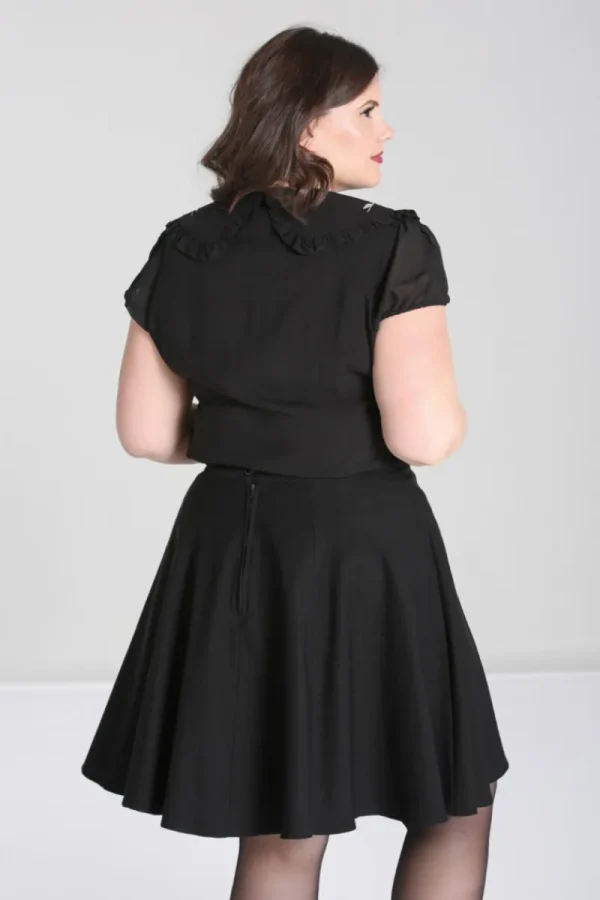 Hell Bunny Tops | Blouses>Vina Blouse Black