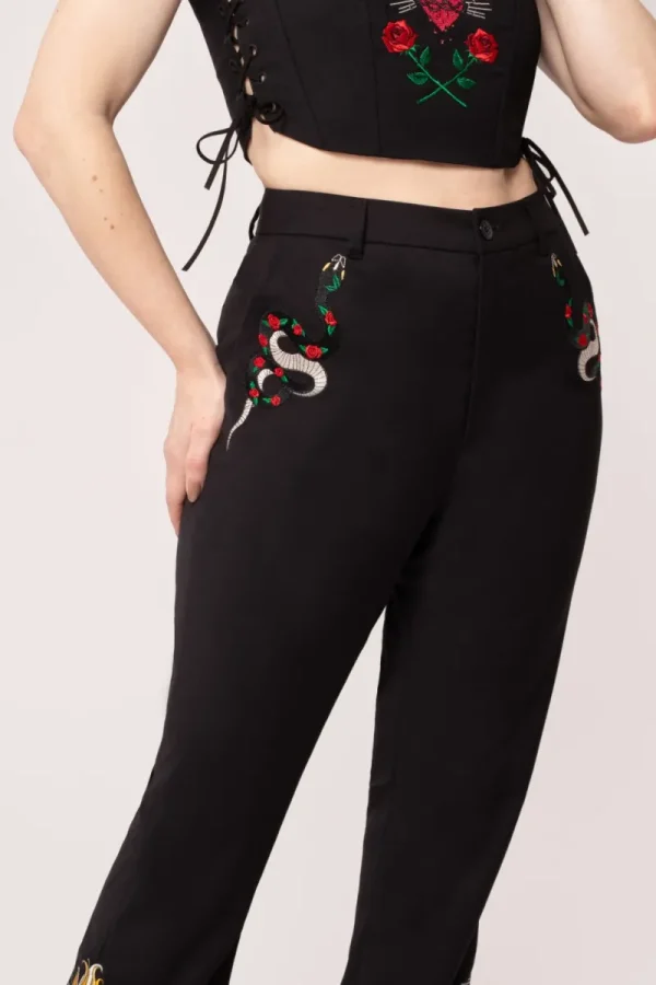 Hell Bunny Trousers & Shorts | Trousers & Shorts>Viva Maria Trousers Black