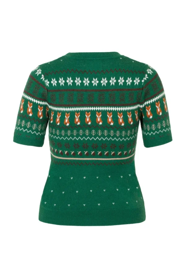 Hell Bunny Knitwear | Knitwear>Vixey Jumper Green