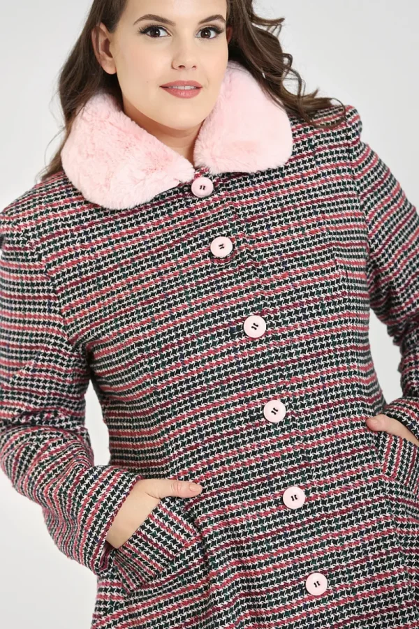 Hell Bunny Coats & Jackets>Watson Coat Pink