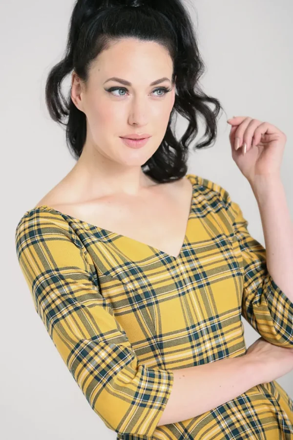 Hell Bunny Dresses | Dresses>Wither 50's Dress Mustard