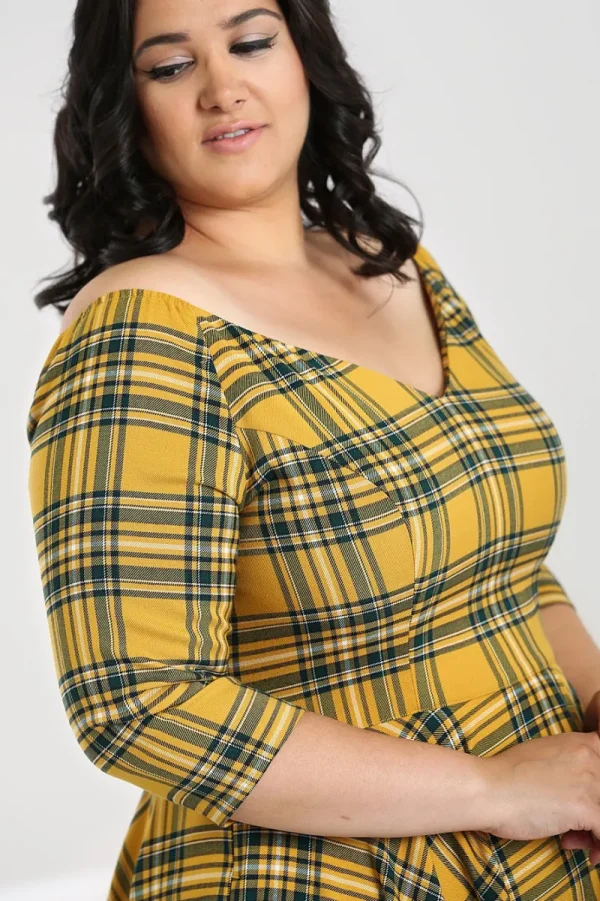 Hell Bunny Dresses | Dresses>Wither 50's Dress Mustard