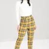 Hell Bunny Trousers & Shorts | Trousers & Shorts>Wither Trousers Mustard