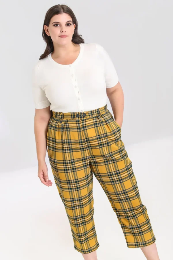 Hell Bunny Trousers & Shorts | Trousers & Shorts>Wither Trousers Mustard