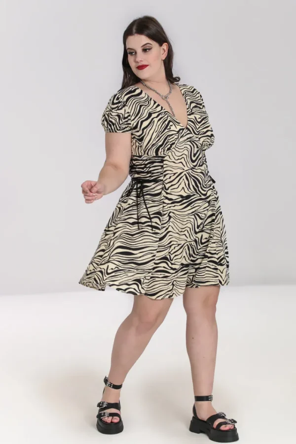 Hell Bunny Dresses | Dresses>Zebra Mini Dress Ivory