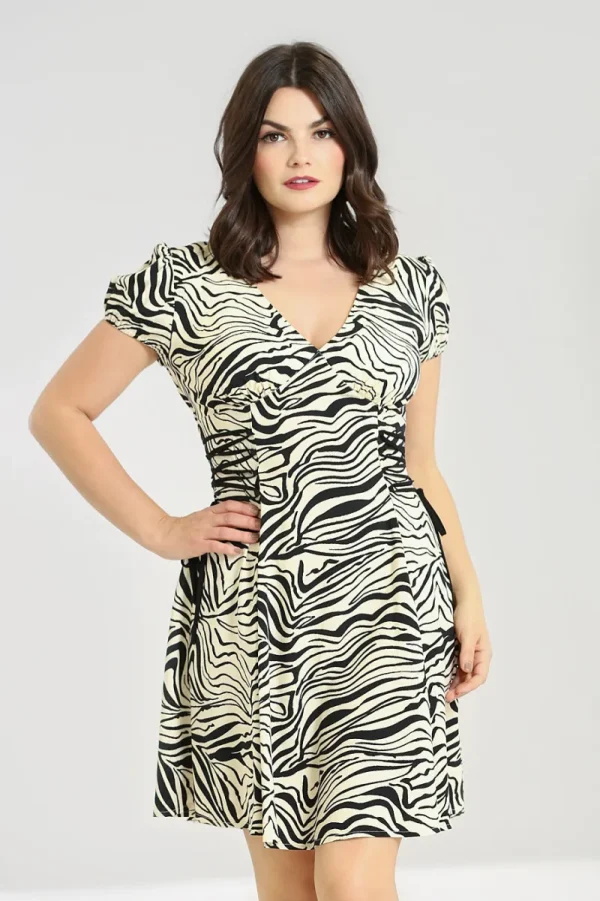 Hell Bunny Dresses | Dresses>Zebra Mini Dress Ivory