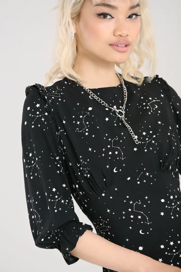 Hell Bunny Dresses | Dresses>Zodiac Maxi Dress Black