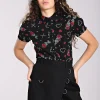 Hell Bunny Tops | Blouses>Zoey Blouse Black