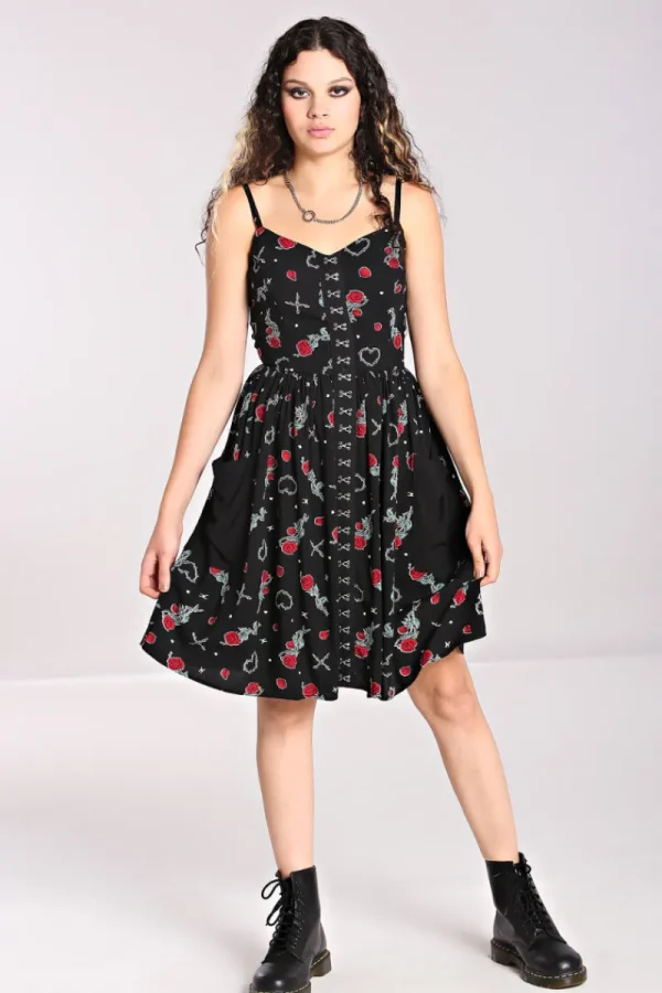 Hell Bunny Dresses | Dresses>Zoey Knee Dress Black